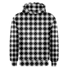 Square Diagonal Pattern Seamless Men s Overhead Hoodie by Nexatart