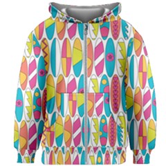 Mini Rainbow Colored Waikiki Surfboards  Kids Zipper Hoodie Without Drawstring by PodArtist