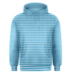 Oktoberfest Bavarian Blue And White Small Diagonal Diamond Pattern Men s Pullover Hoodie by PodArtist
