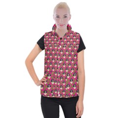 Frida Pink Women s Button Up Vest by snowwhitegirl