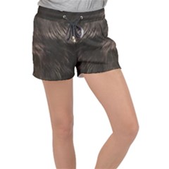 Raisin Fur Velour Lounge Shorts by SusanFranzblau