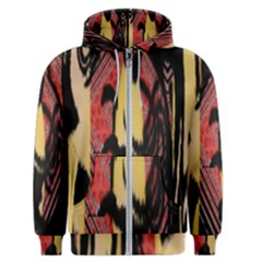 Red Black And Gold Decorative Design By Flipstylez Designs  Men s Zipper Hoodie by flipstylezfashionsLLC