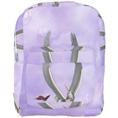 Cute Little Pegasus With Butterflies Full Print Backpack by FantasyWorld7