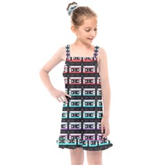 Three Color Ombre Cassette Kids  Overall Dress by snowwhitegirl