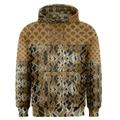 Diamond Seamless Lace Brown And Gold By Flipstylez Designs Men s Pullover Hoodie by flipstylezfashionsLLC