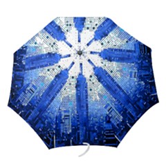 Skyline Skyscraper Abstract Points Folding Umbrellas by Simbadda