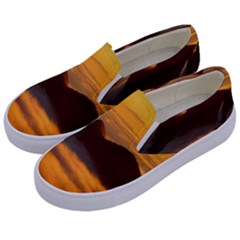 Fog Clouds Sea Of Fog Mountain Kids  Canvas Slip Ons by Celenk