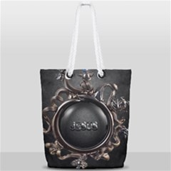 Jesus Full Print Rope Handle Tote (small) by NSGLOBALDESIGNS2