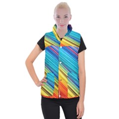 Rainbow Women s Button Up Vest