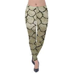 Snake Print Velvet Leggings