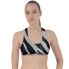 Zebra Print Criss Cross Racerback Sports Bra by NSGLOBALDESIGNS2