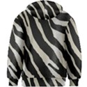 Zebra print Kids Zipper Hoodie Without Drawstring View2
