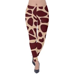 Gulf Lrint Velvet Leggings by NSGLOBALDESIGNS2