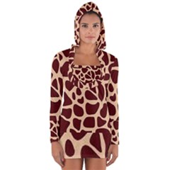 Gulf Lrint Long Sleeve Hooded T-shirt by NSGLOBALDESIGNS2