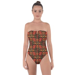 Geometric Doodle 2 Tie Back One Piece Swimsuit by dressshop