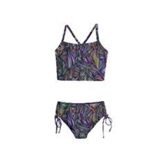 Background Wallpaper Abstract Lines Girls  Tankini Swimsuit by Nexatart
