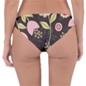 Flowers Wallpaper Floral Decoration Reversible Hipster Bikini Bottoms View2