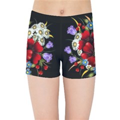 Flower Decoration Bouquet Of Flowers Kids Sports Shorts by Sapixe
