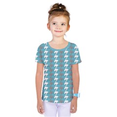 Swan Herd Houndstooth Pattern  Kids  One Piece Tee