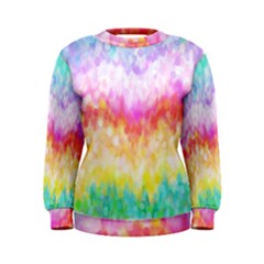 Rainbow Pontilism Background Women s Sweatshirt