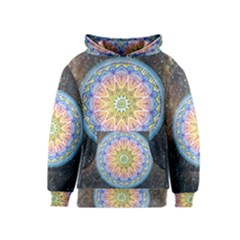 Mandala Cosmos Spirit Kids  Pullover Hoodie by Sapixe