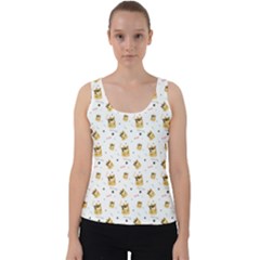 Doge Much Thug Wow Pattern Funny Kekistan Meme Dog White Velvet Tank Top by snek
