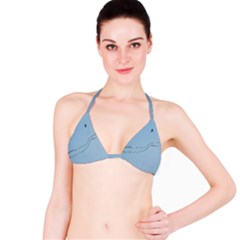 Airplane Airplanes Blue Sky Bikini Top by Mariart