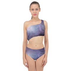 Orion Nebula Pastel Violet Purple Turquoise Blue Star Formation Spliced Up Two Piece Swimsuit by genx