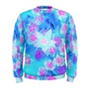 Blue And Hot Pink Succulent Underwater Sedum Men s Sweatshirt View1