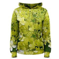 Elegant Chartreuse Green Limelight Hydrangea Macro Women s Pullover Hoodie by myrubiogarden