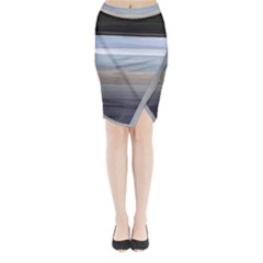 Pompey Beach Midi Wrap Pencil Skirt