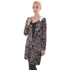 Wordsworth Metallic Pattern Hooded Pocket Cardigan by DeneWestUK