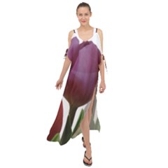 Tulips Bouquet Maxi Chiffon Cover Up Dress