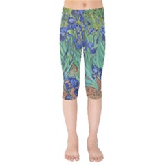 Antique Art Artwork Bloom Blooming Kids  Capri Leggings  by Wegoenart