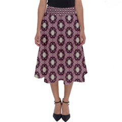 Background Pattern Structure Perfect Length Midi Skirt