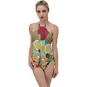 Fruit Picture Drawing Illustration Go with the Flow One Piece Swimsuit View1