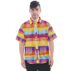 Art Background Abstract Men s Short Sleeve Shirt