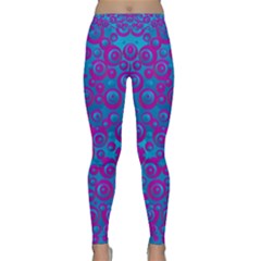 The Eyes Of Freedom In Polka Dot Classic Yoga Leggings by pepitasart