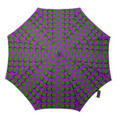 The Happy Eyes Of Freedom In Polka Dot Cartoon Pop Art Hook Handle Umbrellas (small) by pepitasart