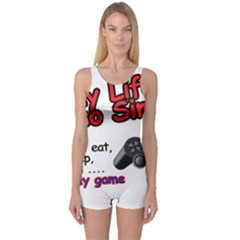 My Life Is Simple One Piece Boyleg Swimsuit