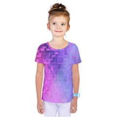 Texture Cell Cubes Blast Color Kids  One Piece Tee
