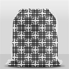 Pattern Vector Halftone Wallpaper Drawstring Bag (small) by Pakrebo