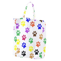 Pawprints Paw Prints Paw Animal Giant Grocery Tote