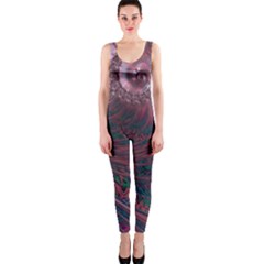 Fractal Artwork Digital Pattern One Piece Catsuit by Pakrebo