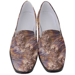 Puckered Fractal Artwork Design Women s Classic Loafer Heels by Pakrebo