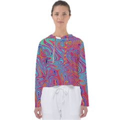 Fractal Bright Fantasy Design Women s Slouchy Sweat by Pakrebo