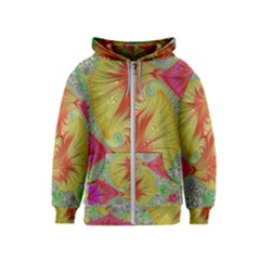 Fractal Artwork Fractal Artwork Kids  Zipper Hoodie by Pakrebo