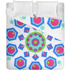 Mandala Geometric Design Pattern Duvet Cover Double Side (california King Size)
