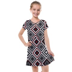 Native American Pattern Kids  Cross Web Dress by Valentinaart