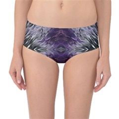 Pattern Abstract Horizontal Mid-waist Bikini Bottoms